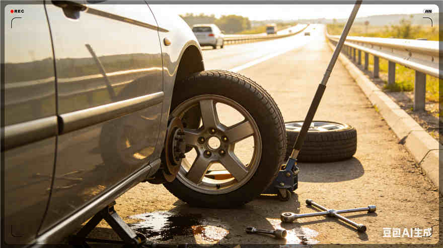 酒泉高速公路扎胎-汽车流动补胎